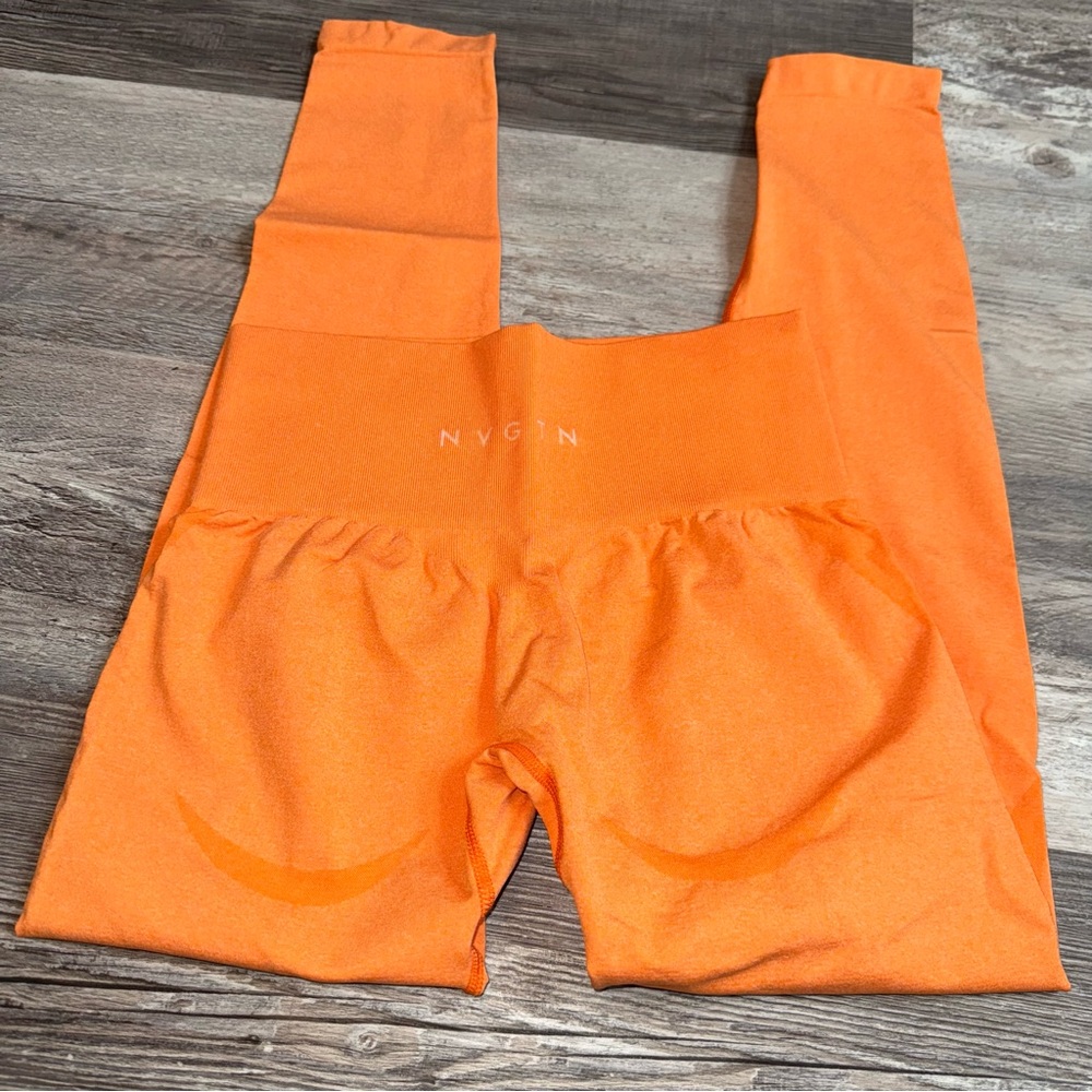 Nvgtn sunset orange contour leggings